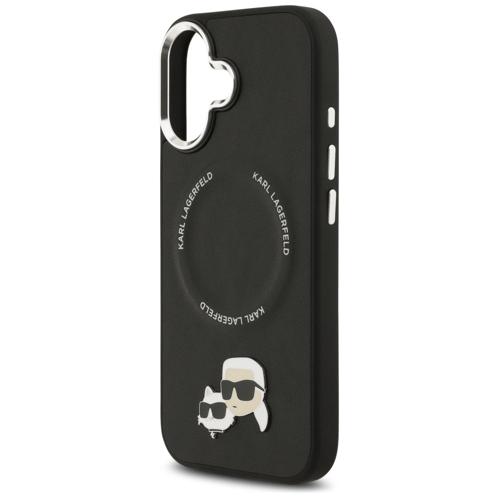 Karl Lagerfeld Karl & Choupette Pins MagSafe Case til iPhone 17 - sort