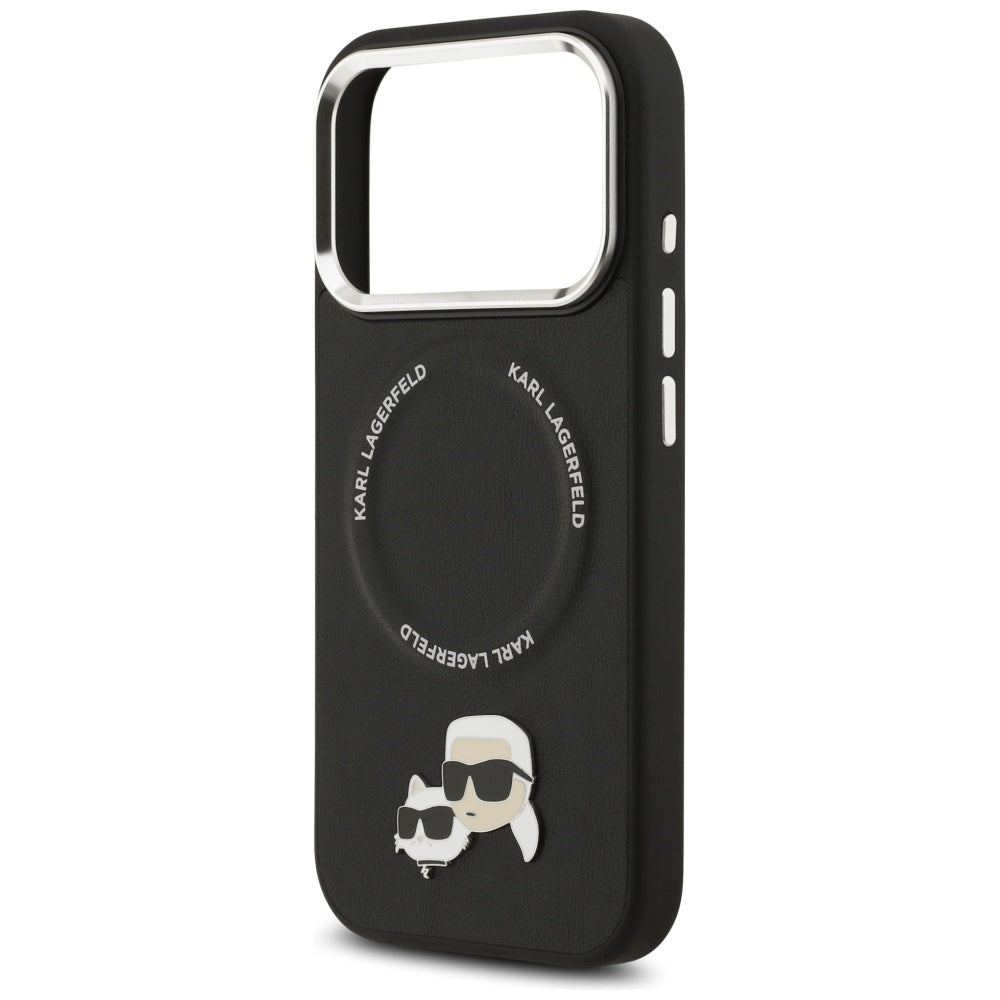 Karl Lagerfeld Karl & Choupette Pins MagSafe Case til iPhone 17 Pro - sort