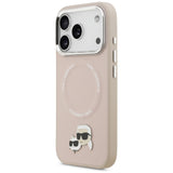 Karl Lagerfeld Karl & Choupette Pins MagSafe Case til iPhone 17 Pro Max - Pink