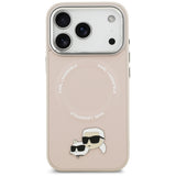 Karl Lagerfeld Karl & Choupette Pins MagSafe Case til iPhone 17 Pro - Pink
