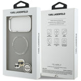 Karl Lagerfeld Karl & Choupette Pins MagSafe Case til iPhone 17 Pro - Grå