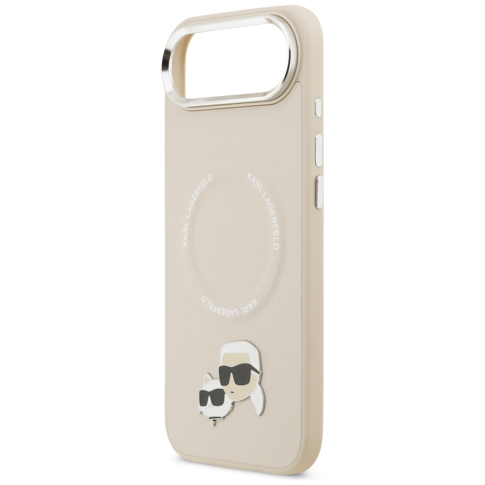 Karl Lagerfeld Karl & Choupette Pins MagSafe Case til iPhone Air - Beige