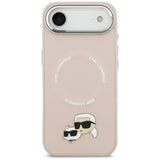 Karl Lagerfeld Karl & Choupette Pins MagSafe Case til iPhone Air Pink