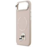Karl Lagerfeld Karl & Choupette Pins MagSafe Case til iPhone Air Pink