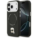 Karl Lagerfeld Karl Pin MagSafe Case til iPhone 17 Pro - sort