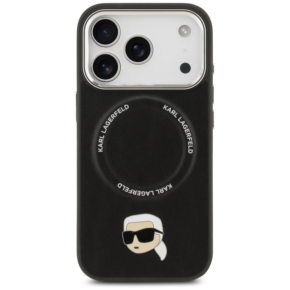 Karl Lagerfeld Karl Pin MagSafe Case til iPhone 17 Pro - sort