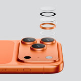 AmazingThing Lens Glass til iPhone 17 Pro / Pro Max - med orange ramme