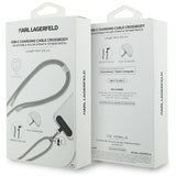 Karl Lagerfeld CBDY Choupette Charm USB-C Kabel / USB-C Lanyard - Grå