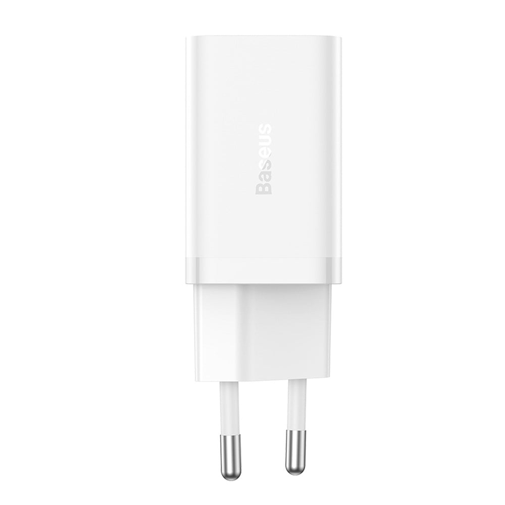 Baseus GaN5 Pro 40W 2xUSB-C vægoplader - hvid
