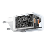 Baseus GaN5 Pro 40W 2xUSB-C vægoplader - hvid