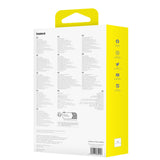 Baseus Qpow Pro+ 10000mAh 22.5W Power Bank med indbygget USB-C-kabel og display - Purple