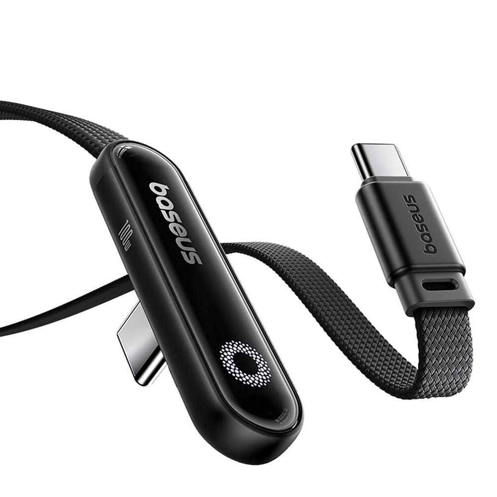 Baseus MVP 3 USB-C - USB-C 100W Cable Angled 1m - Black