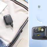 Baseus EnerCore CJ11 45W Wall Charger med USB-C-port og indtrækbart USB-C-kabel - sort