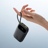 Baseus EnerFill FC31 10000mAh 45W Power Bank med USB-C og Lightning Kabler - sort