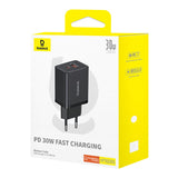 Baseus Cube Pro 30W USB-C USB-A Wall Charger - sort