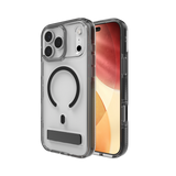 ZAGG Santa Cruz Snap KS MagSafe Case med stativ til iPhone 17 Pro Max - Klar og sort