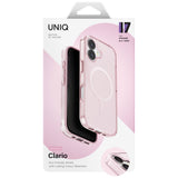 Uniq Clario Magclick opladningsfoder til iPhone 17 - Pink