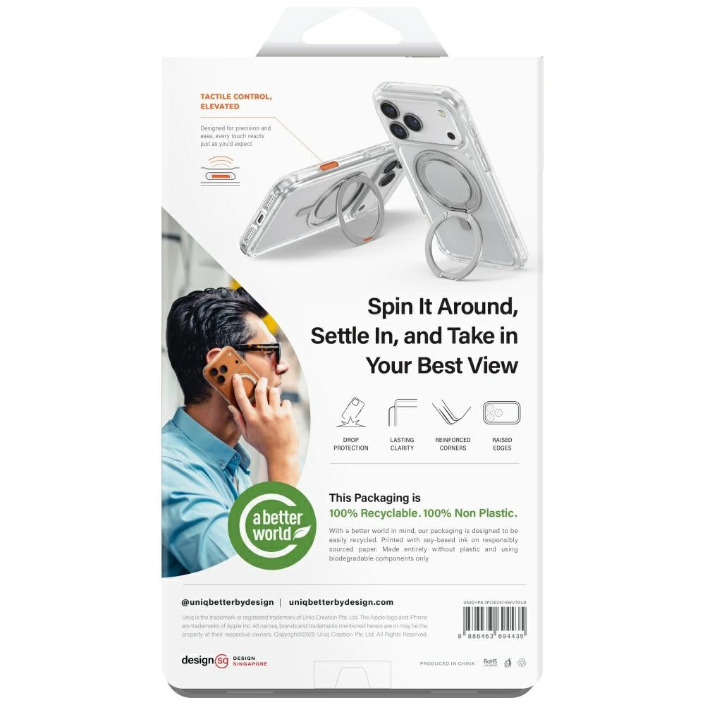 Uniq Swivix Roterende Kickstand 360 Case til iPhone 17 Pro - Guld