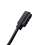 HUL-01 Magnetisk oplader 2-pin 2,8 mm til 60 cm Smartwatches   Sort