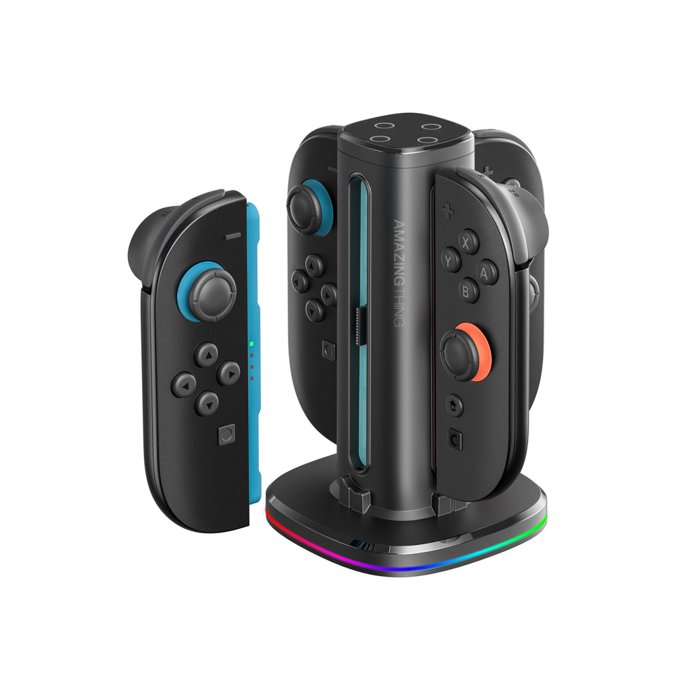 AmazingThing Thunder Pro PlayDock Charger til Nintendo Switch 2 Controllers - sort