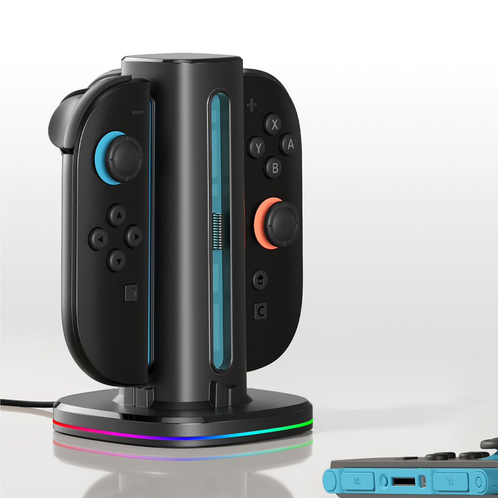AmazingThing Thunder Pro PlayDock Charger til Nintendo Switch 2 Controllers - sort