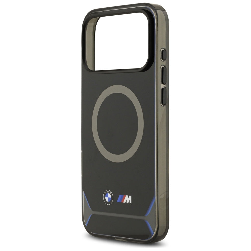 BMW M IML Metal Buttons & Logo MagSafe Case til iPhone 17 Pro Max - Blå