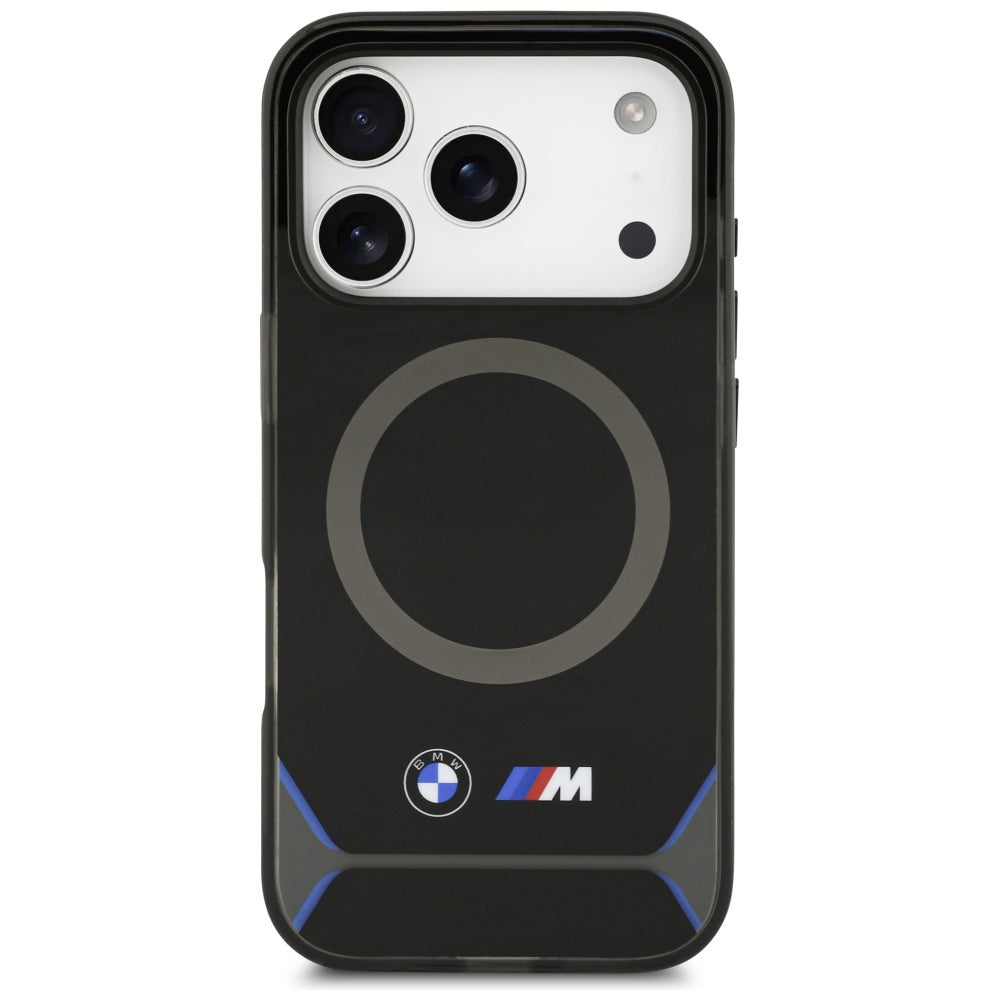 BMW M IML Metal Buttons & Logo MagSafe Case til iPhone 17 Pro - Blå