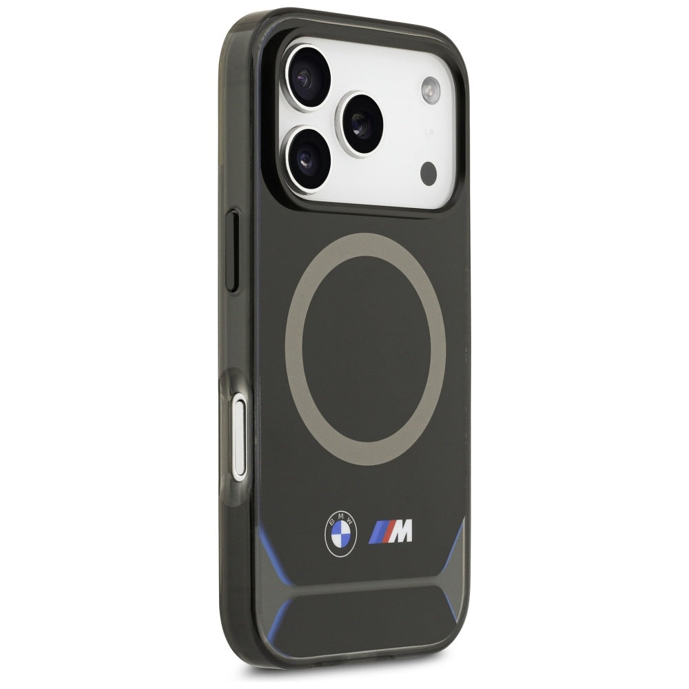 BMW M IML Metal Buttons & Logo MagSafe Case til iPhone 17 Pro - Blå