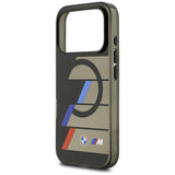 BMW M IML Metal Buttons Tricolor Lines MagSafe Case til iPhone 17 Pro Max - sort
