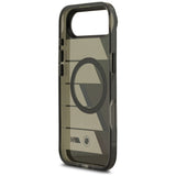 BMW M IML Metal Buttons Tricolor Lines MagSafe Case til iPhone Air - Grå