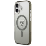 Guess IML Gradient Triangle Logo MagSafe-foder for iPhone 17 - oliven