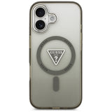 Guess IML Gradient Triangle Logo MagSafe-foder for iPhone 17 - oliven