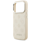 Guess Peony Hot Stamp Script MagSafe Case til iPhone 17 Pro - Beige