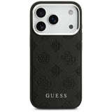 Guess Peony Hot Stamp Script MagSafe Case til iPhone 17 Pro - sort
