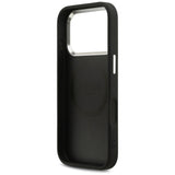 Guess Peony Hot Stamp Script MagSafe Case til iPhone 17 Pro - sort