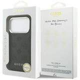 Guess Peony Hot Stamp Script MagSafe Case til iPhone 17 Pro - sort