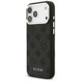 Guess Peony Hot Stamp Script MagSafe Case til iPhone 17 Pro Max - sort