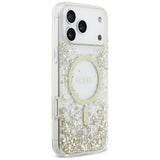 Guess Resin Bottom Glitter MagSafe Case for iPhone 17 Pro Max - Gold