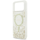 Guess Resin Bottom Glitter MagSafe Case for iPhone 17 Pro Max - Gold