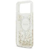 Guess Resin Bottom Glitter MagSafe Case for iPhone 17 Pro Max - Gold