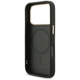 Karl Lagerfeld Big Strap Choupette Metal Logo MagSafe Case for iPhone 17 Pro Max - Black