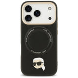 Karl Lagerfeld Big Strap Karl Metal Logo MagSafe Case til iPhone 17 Pro Max - sort