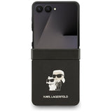 Karl Lagerfeld Saffiano Karl&Choupette Pin Case til Samsung Galaxy Z Flip 7 - sort
