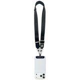 Karl Lagerfeld Universal Strap Tether Patch Choupette Metal Logo Telefon Lanyard - sort