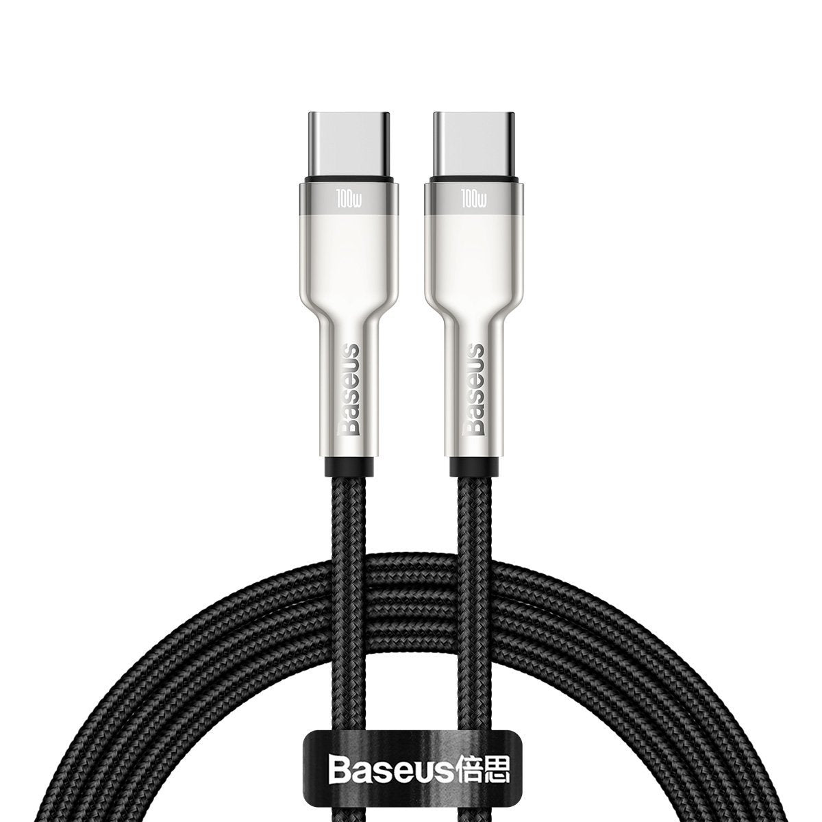Kabel USB-C til USB-C Baseus Cafule, 100W, 1m (sort)