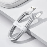 Baseus Simple Wisdom Data Cable Kit USB til Micro 2.1A (2PCS/Set) 1.5m Hvid