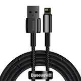 Baseus Tungsten Gold Cable USB til iP 2.4A 2m (sort)
