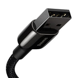 Baseus Tungsten Gold Cable USB til iP 2.4A 2m (sort)