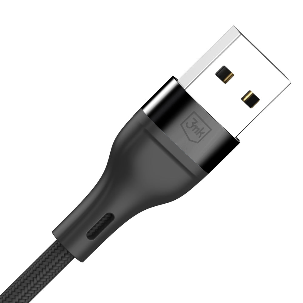 3mk Hyper Cable N-SERIES 3 i 1 USB-A / Lightning / Micro 1.2m 9V/2A 18W - sort