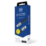 3mk Hyper Cable N-SERIES USB-C / USB-C 2m 20V/5A 100W / sort